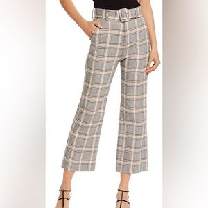 Joie Cropped Plaid Pants